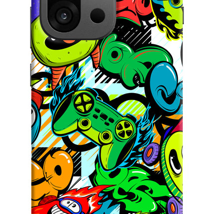 Game Doodle OnePlus 13s Hard Case Back Cover by Casekaro