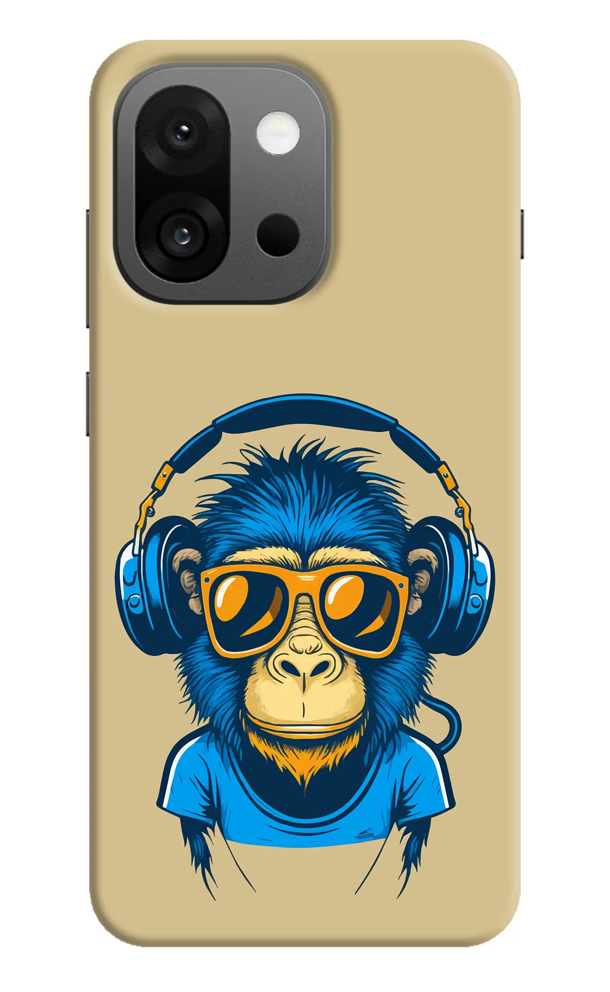 Monkey Headphone OnePlus 13s Hard Case Back Cover by Casekaro