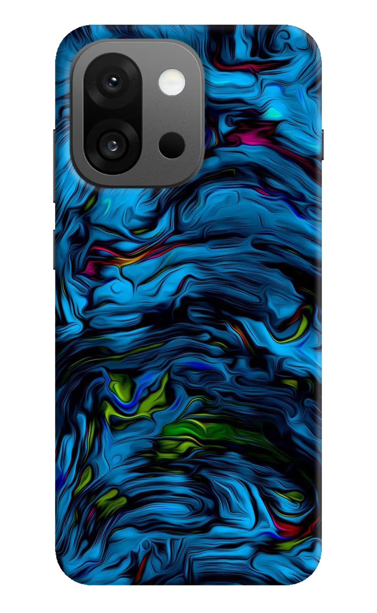 Dark Blue Abstract OnePlus 13s Hard Case Back Cover by Casekaro