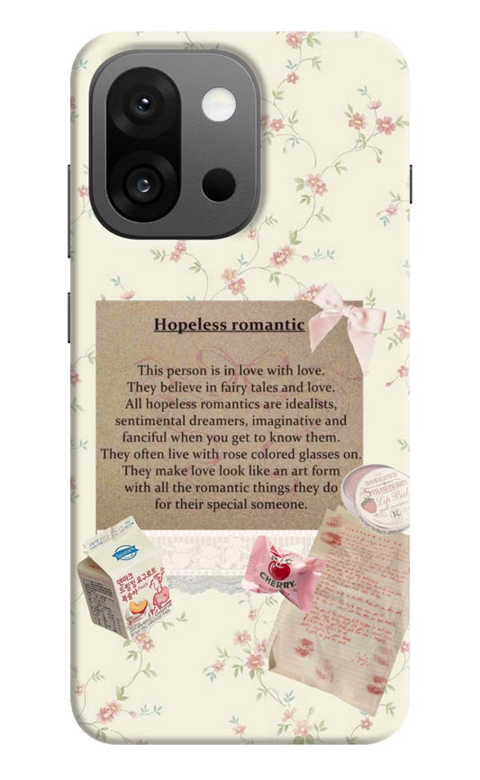 Hopeless Romantic OnePlus 13s Hard Case Back Cover by Casekaro