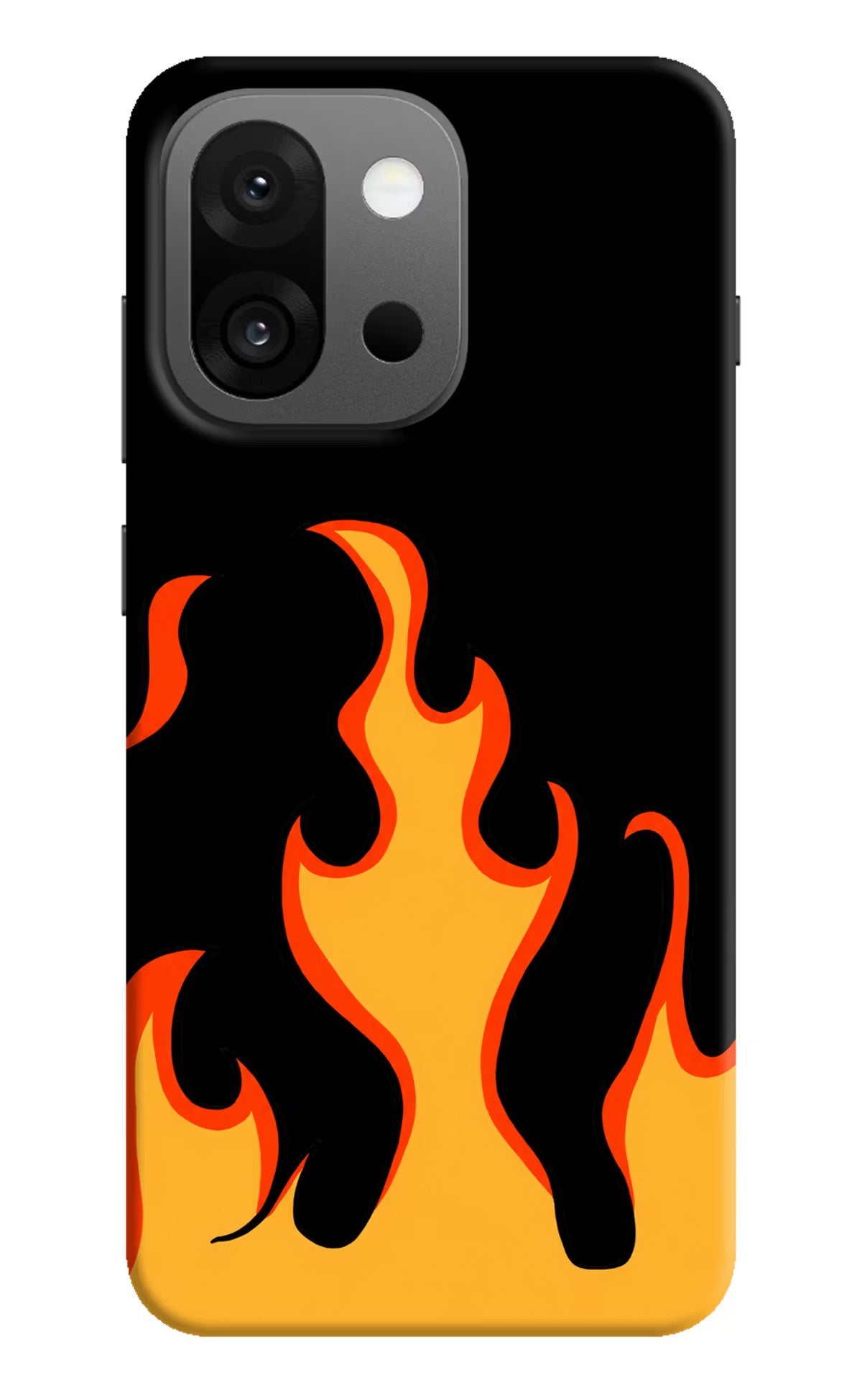 Fired Up – Black OnePlus 13s Hard Case Back Cover by Casekaro