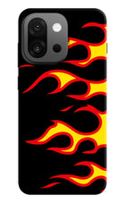 Side Sweep Flames OnePlus 13s Hard Case Back Cover by Casekaro