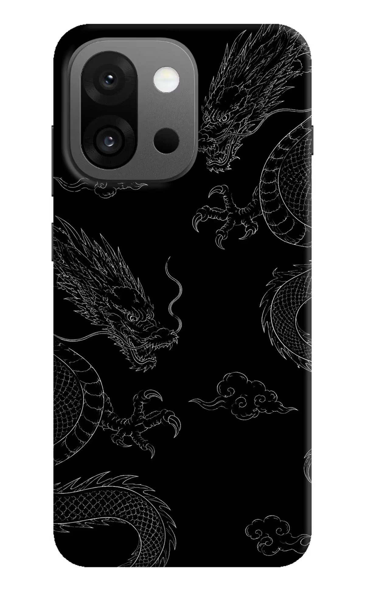 Twin Dragons OnePlus 13s Hard Case Back Cover by Casekaro