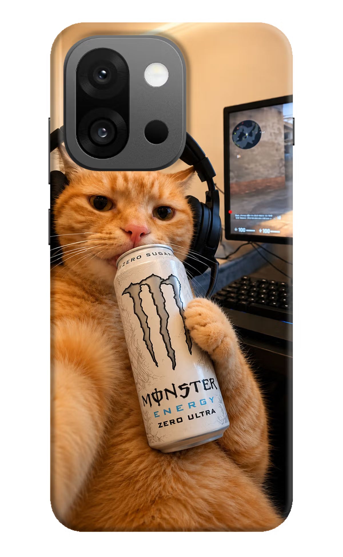 Gamer Cat Energy OnePlus 13s Back Cover