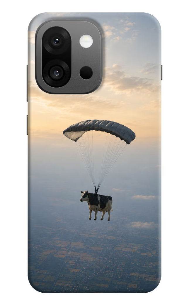 Skydiving Cow OnePlus 13s Hard Case Back Cover by Casekaro