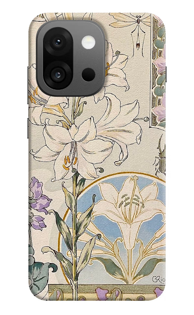 White Lily OnePlus 13s Hard Case Back Cover by Casekaro