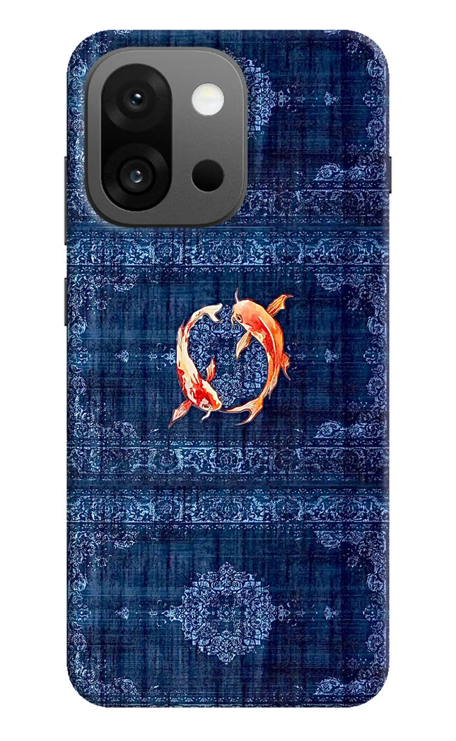 Koi Blue OnePlus 13s Hard Case Back Cover by Casekaro