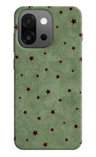 Green Stars OnePlus 13s Hard Case Back Cover by Casekaro