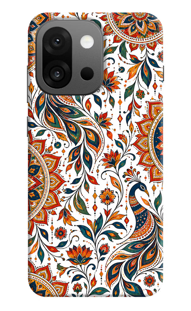 White Mayura OnePlus 13s Hard Case Back Cover by Casekaro