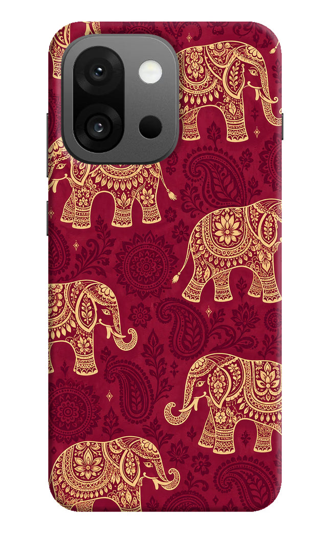 Maroon Elephant OnePlus 13s Back Cover
