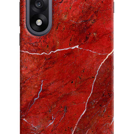 Red Marble Design OnePlus Nord 5 Hard Case Back Cover by Casekaro