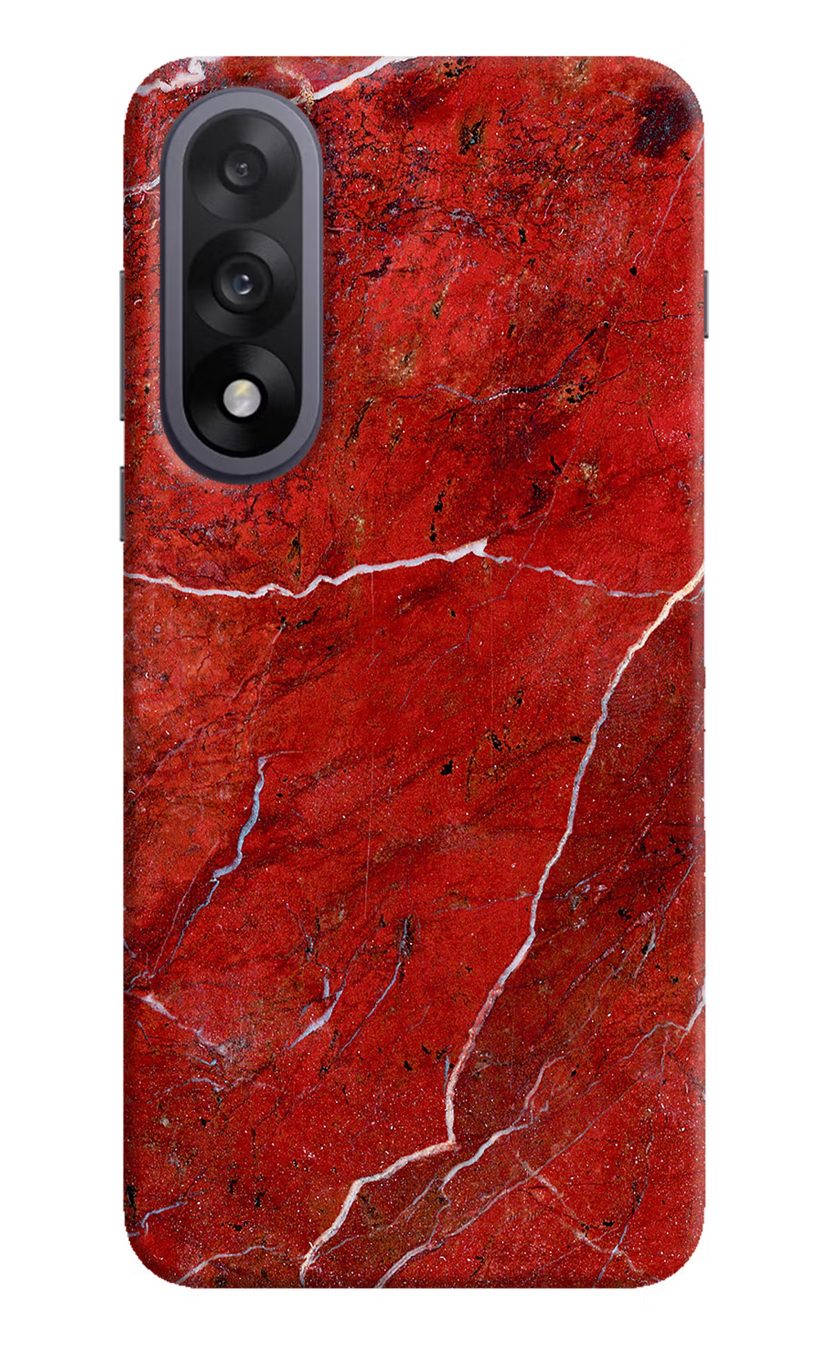 Red Marble Design OnePlus Nord 5 Hard Case Back Cover by Casekaro