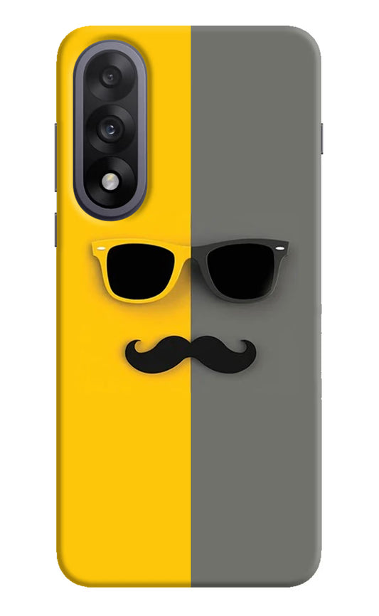 Sunglasses with Mustache OnePlus Nord 5 Hard Case Back Cover by Casekaro