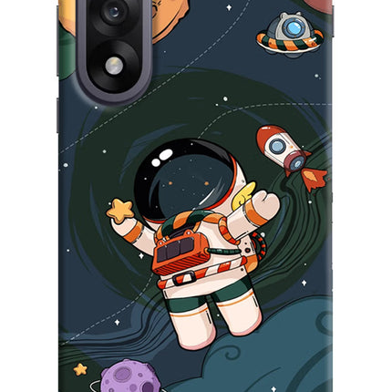 Cartoon Astronaut OnePlus Nord 5 Hard Case Back Cover by Casekaro