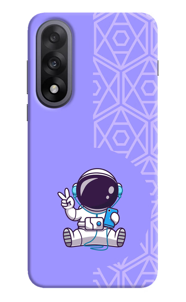 Cute Astronaut Chilling OnePlus Nord 5 Hard Case Back Cover by Casekaro