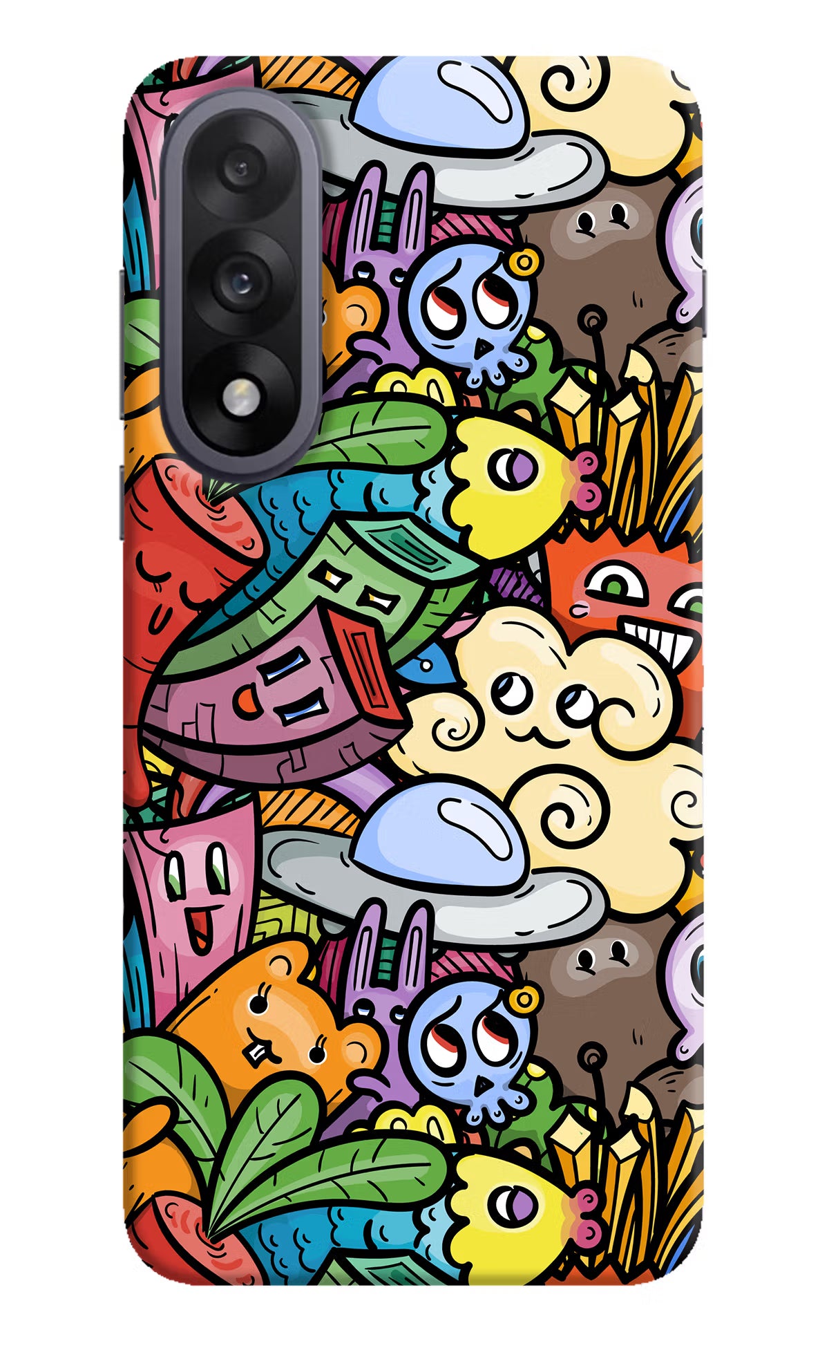 Veggie Doodle OnePlus Nord 5 Hard Case Back Cover by Casekaro