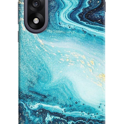 Blue Glitter Marble OnePlus Nord 5 Hard Case Back Cover by Casekaro