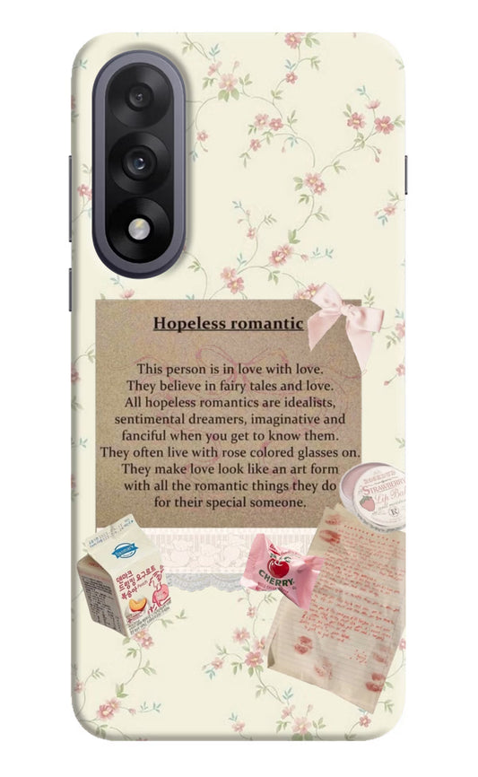 Hopeless Romantic OnePlus Nord 5 Hard Case Back Cover by Casekaro
