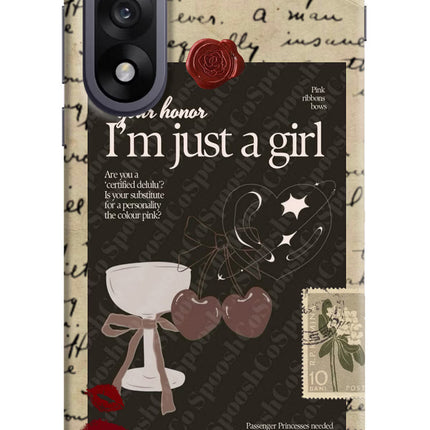 I am just a girl OnePlus Nord 5 Hard Case Back Cover by Casekaro