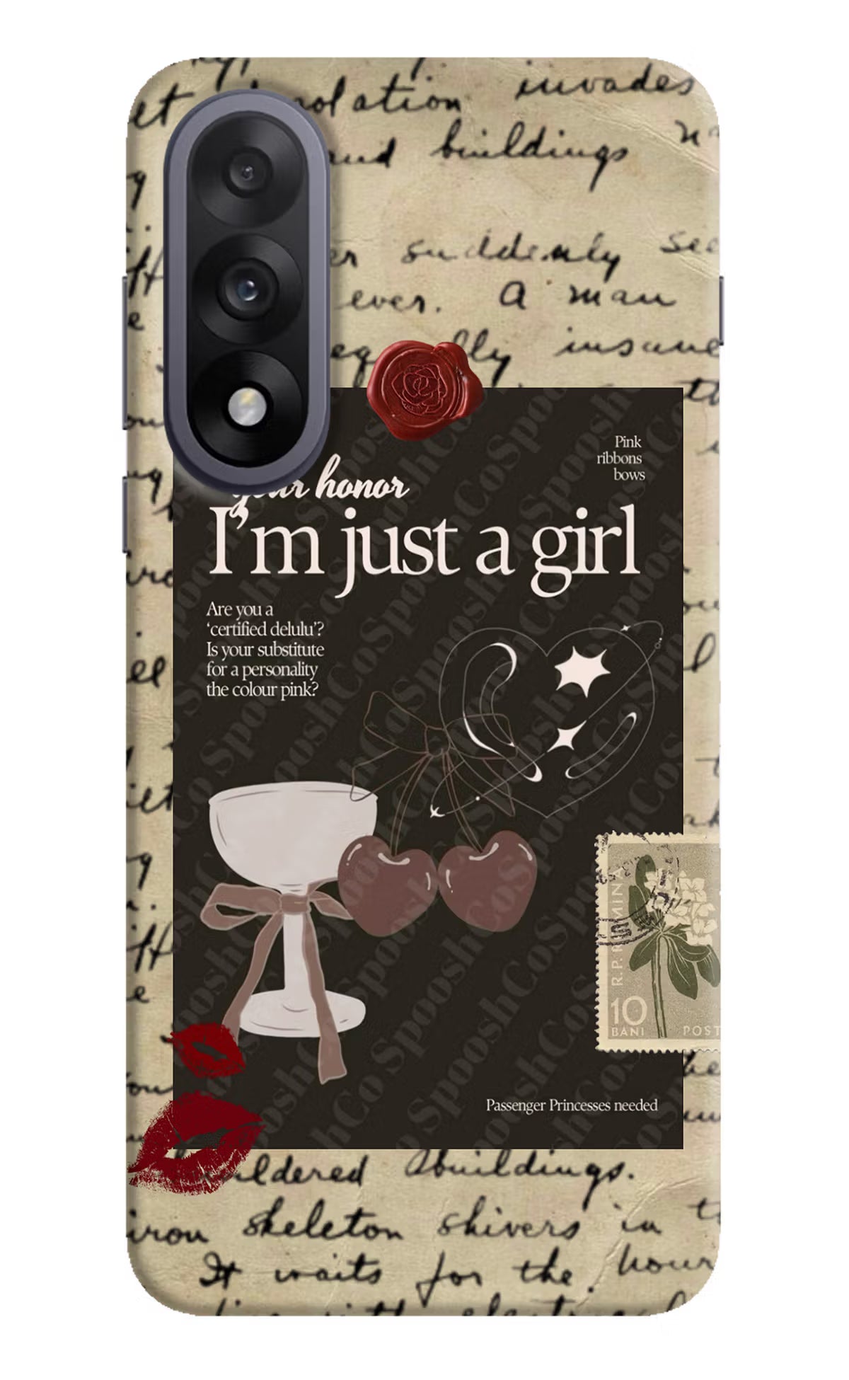 I am just a girl OnePlus Nord 5 Hard Case Back Cover by Casekaro