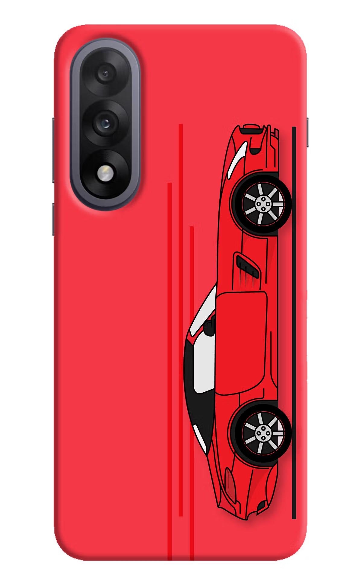 Red Velocity OnePlus Nord 5 Hard Case Back Cover by Casekaro