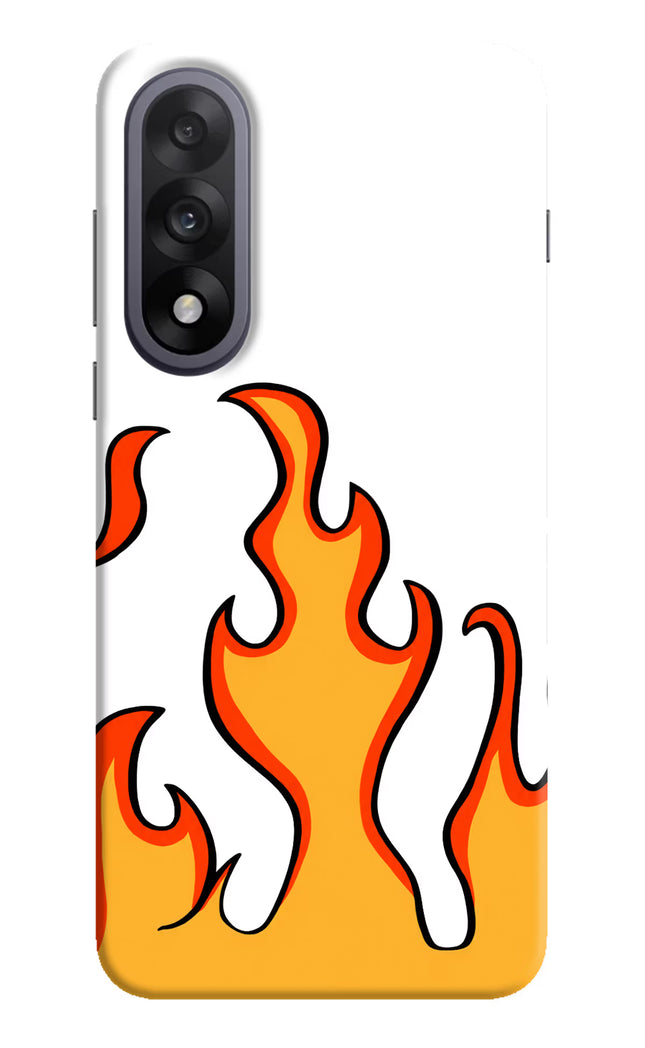 Fired Up – White OnePlus Nord 5 Hard Case Back Cover by Casekaro