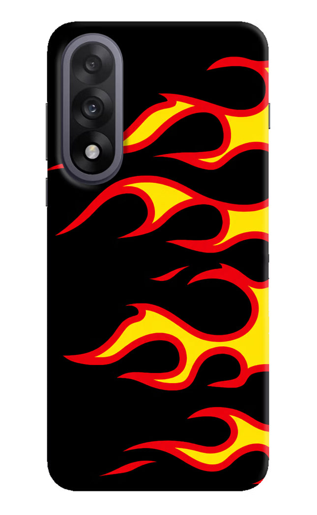 Side Sweep Flames OnePlus Nord 5 Hard Case Back Cover by Casekaro
