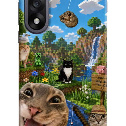 Minecraft Cat Chaos OnePlus Nord 5 Hard Case Back Cover by Casekaro