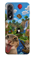 Minecraft Cat Chaos OnePlus Nord 5 Hard Case Back Cover by Casekaro