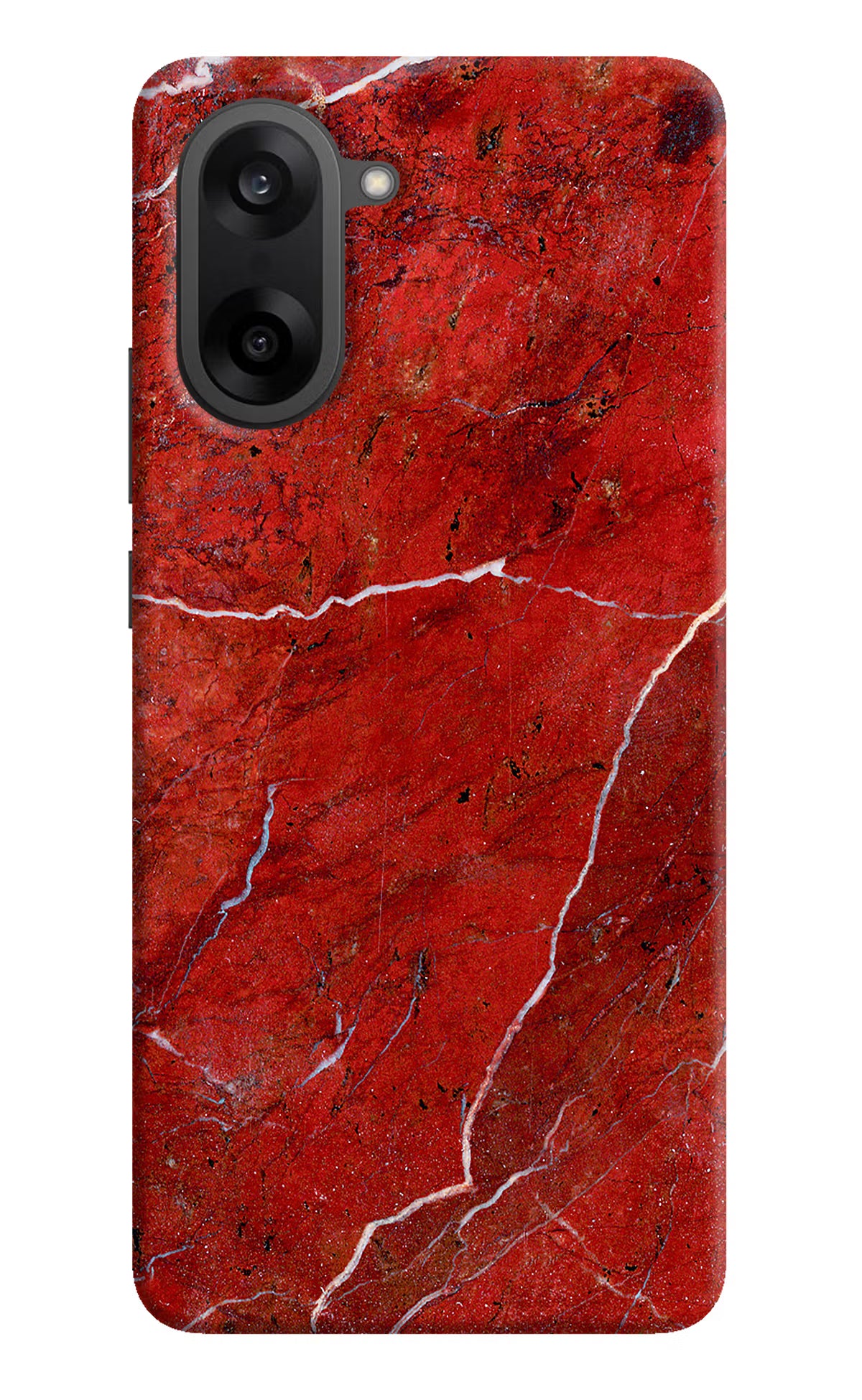 Red Marble Design OnePlus Nord CE5 Hard Case Back Cover by Casekaro