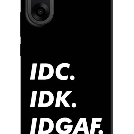 Idc Idk Idgaf OnePlus Nord CE5 Hard Case Back Cover by Casekaro
