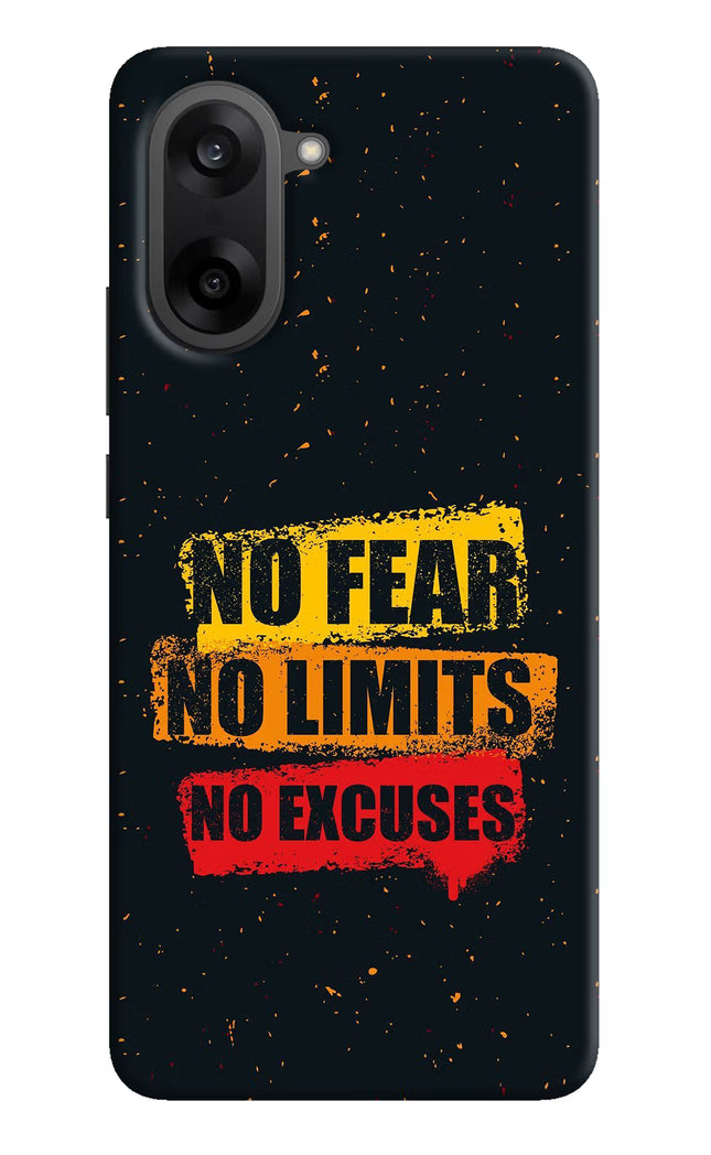 No Fear No Limits No Excuse OnePlus Nord CE5 Hard Case Back Cover by Casekaro