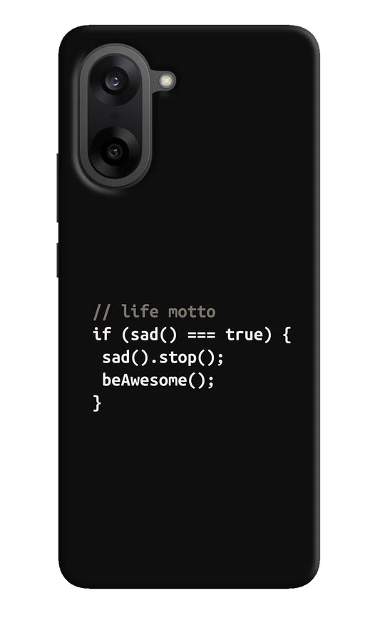 Life Motto Code OnePlus Nord CE5 Hard Case Back Cover by Casekaro