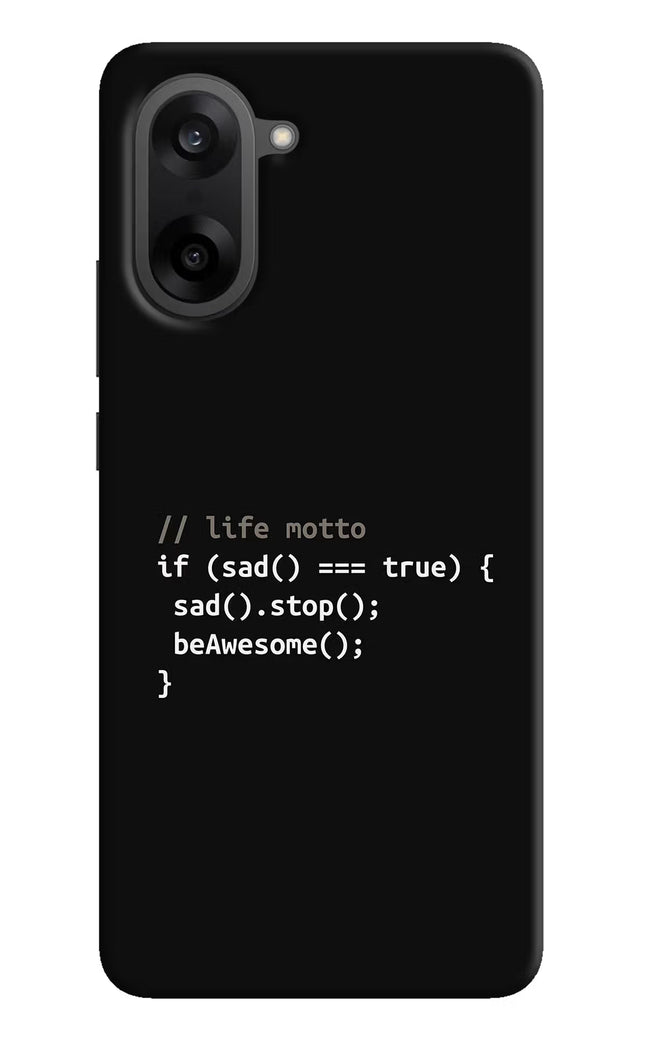Life Motto Code OnePlus Nord CE5 Hard Case Back Cover by Casekaro