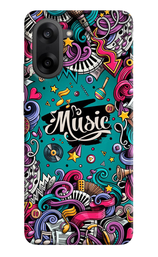 Music Graffiti OnePlus Nord CE5 Hard Case Back Cover by Casekaro