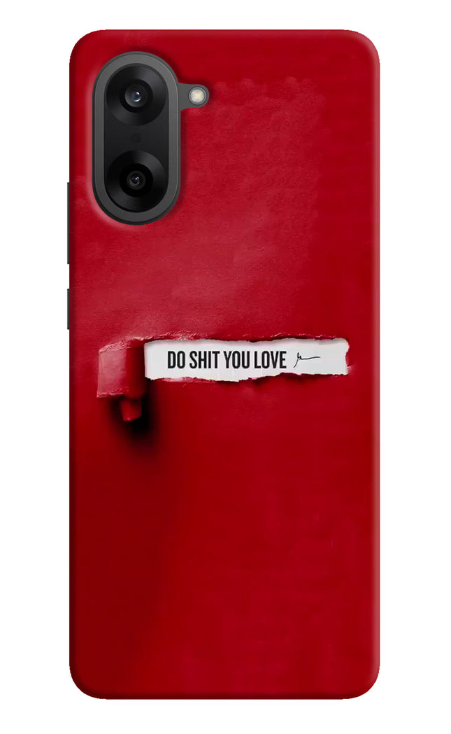 Do Shit You Love OnePlus Nord CE5 Hard Case Back Cover by Casekaro