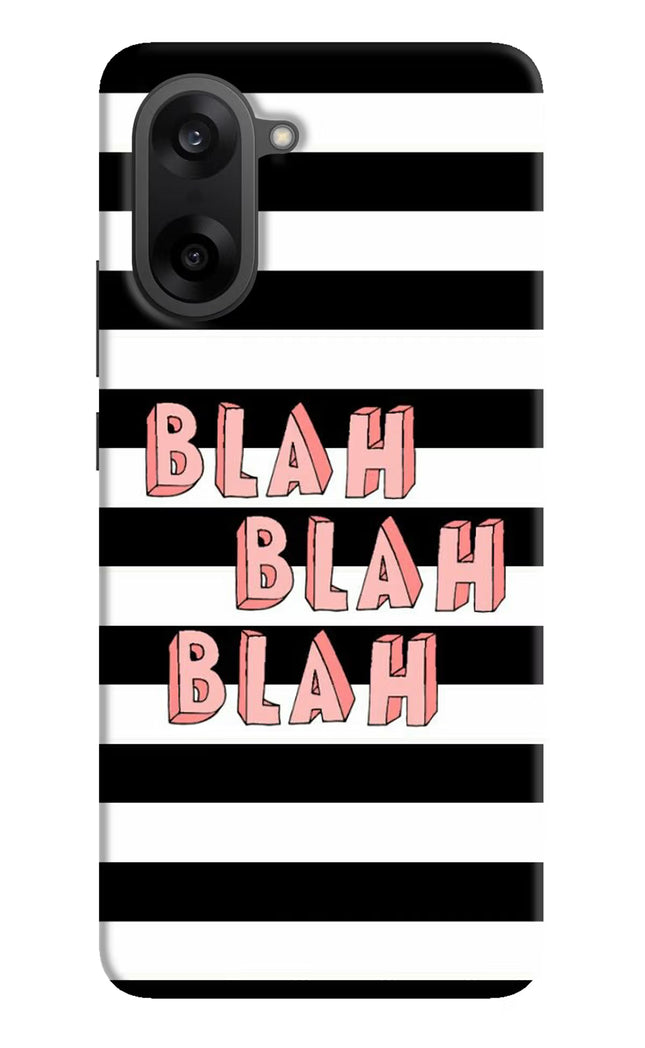 Blah Blah Blah OnePlus Nord CE5 Hard Case Back Cover by Casekaro