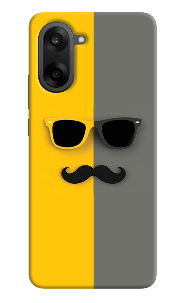 Sunglasses with Mustache OnePlus Nord CE5 Hard Case Back Cover by Casekaro