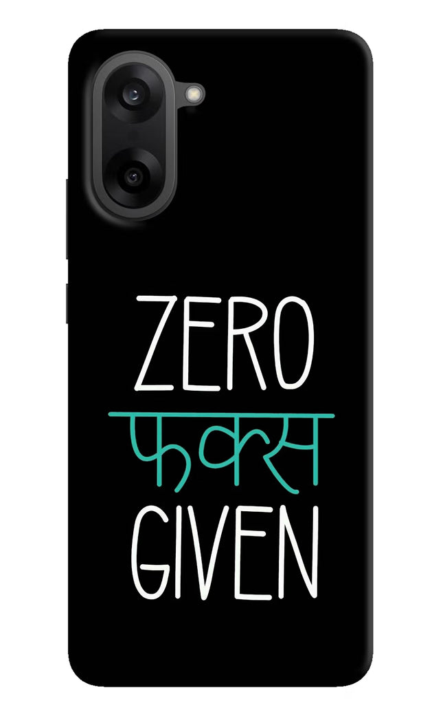 Zero Fucks Given OnePlus Nord CE5 Hard Case Back Cover by Casekaro