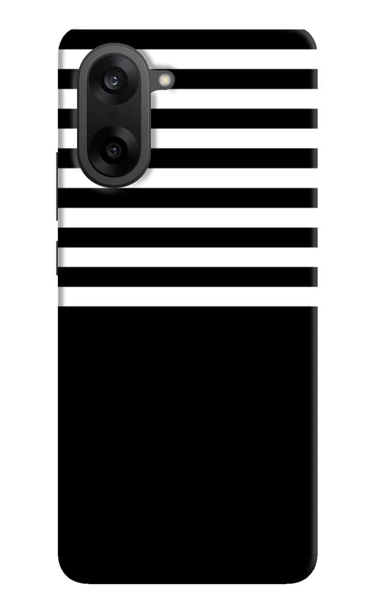 Black and White Print OnePlus Nord CE5 Hard Case Back Cover by Casekaro