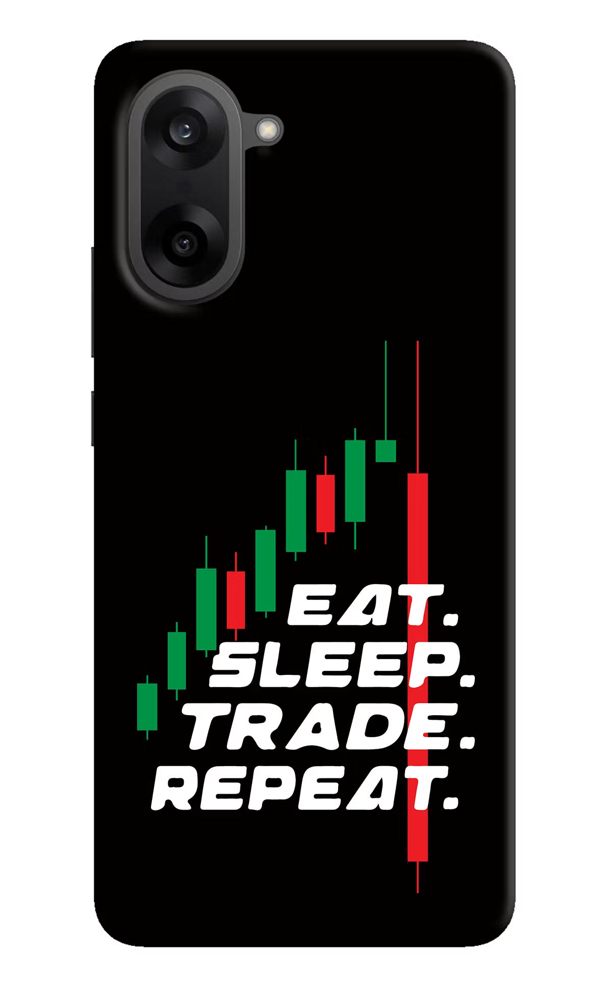 Eat Sleep Trade Repeat OnePlus Nord CE5 Hard Case Back Cover by Casekaro