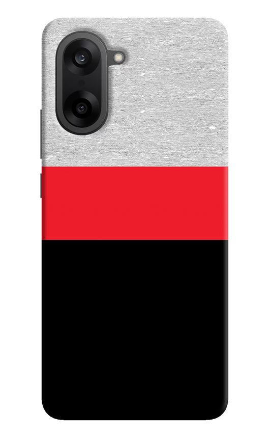 Tri Color Pattern OnePlus Nord CE5 Hard Case Back Cover by Casekaro