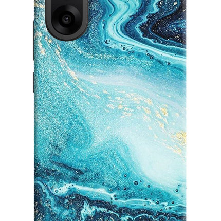 Blue Glitter Marble OnePlus Nord CE5 Hard Case Back Cover by Casekaro