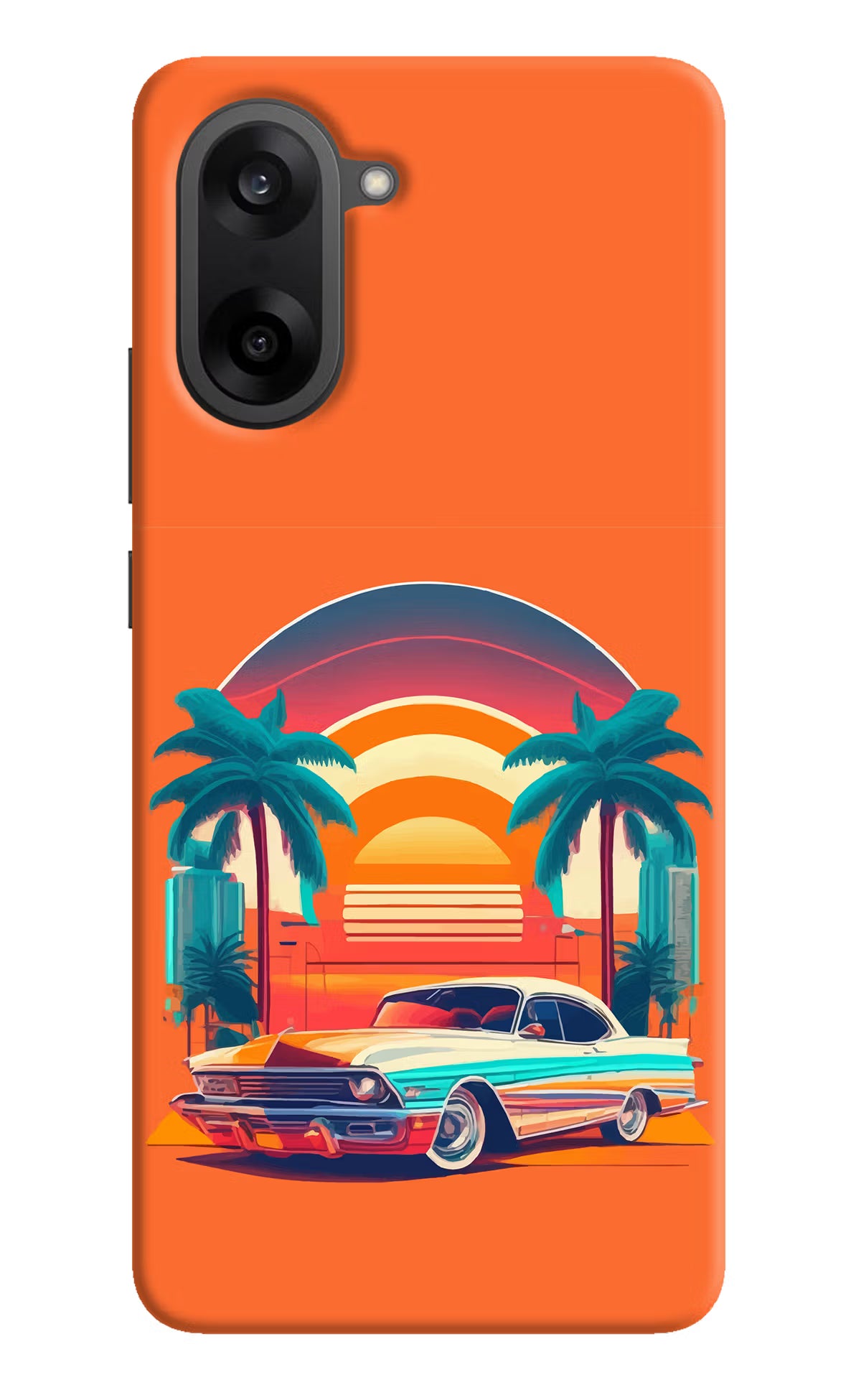 Palm Drive 80s OnePlus Nord CE5 Hard Case Back Cover by Casekaro