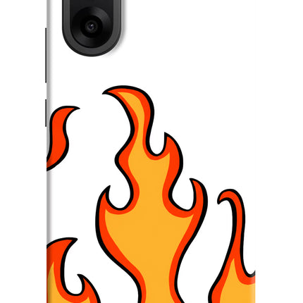 Fired Up – White OnePlus Nord CE5 Hard Case Back Cover by Casekaro