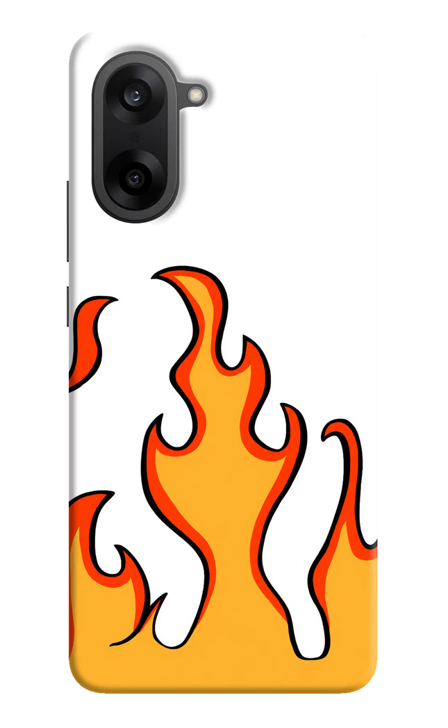 Fired Up – White OnePlus Nord CE5 Hard Case Back Cover by Casekaro