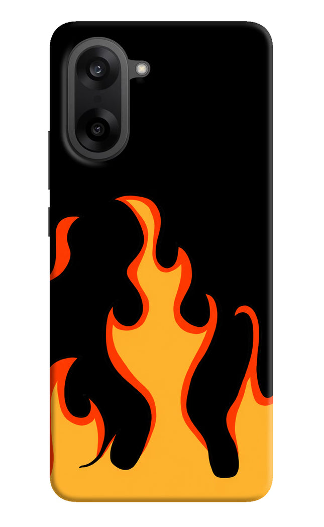Fired Up – Black OnePlus Nord CE5 Hard Case Back Cover by Casekaro