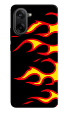 Side Sweep Flames OnePlus Nord CE5 Hard Case Back Cover by Casekaro