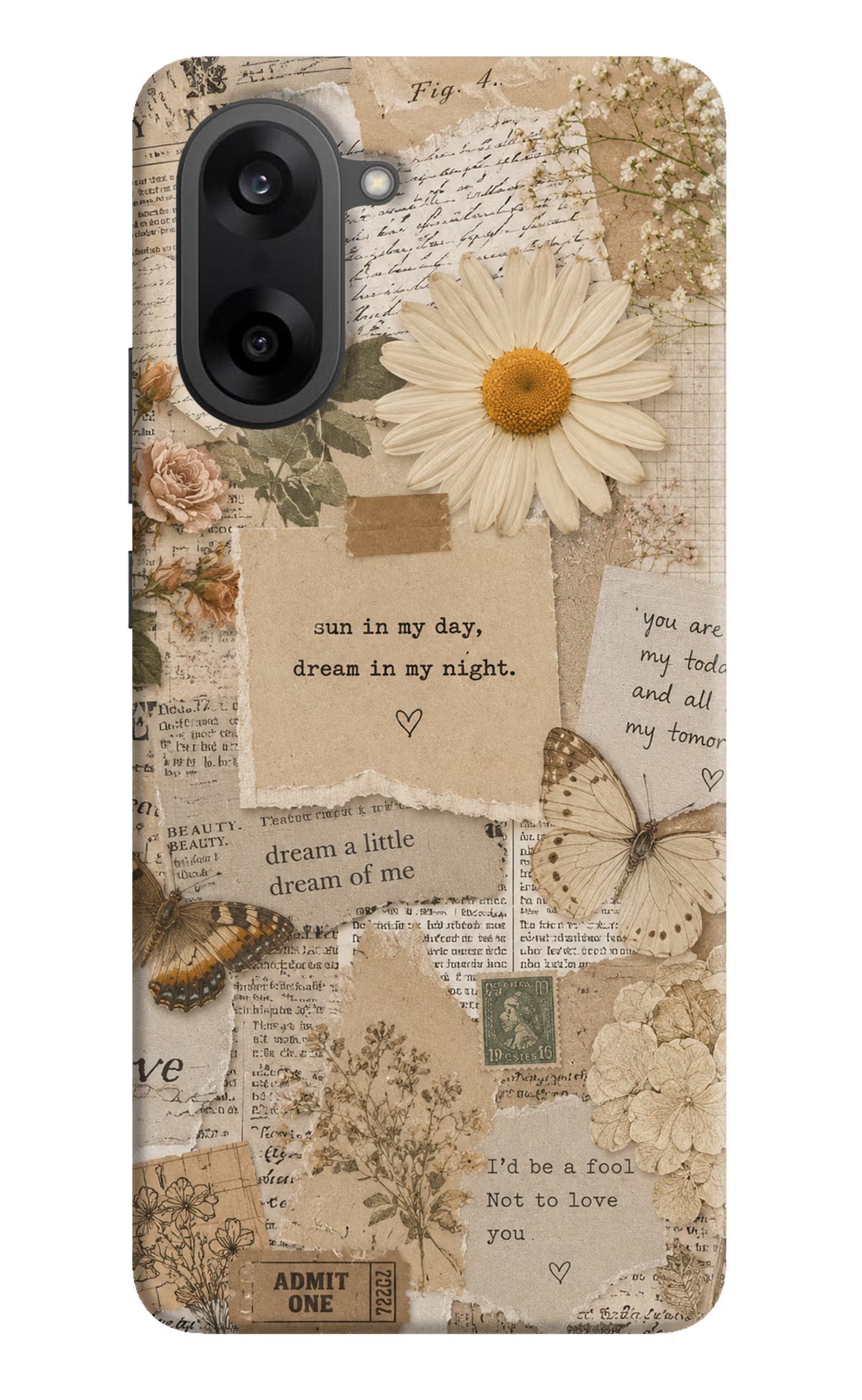 Vintage case OnePlus Nord CE5 Back Cover