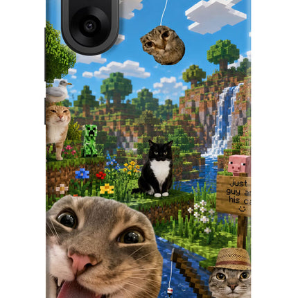 Minecraft Cat Chaos OnePlus Nord CE5 Hard Case Back Cover by Casekaro
